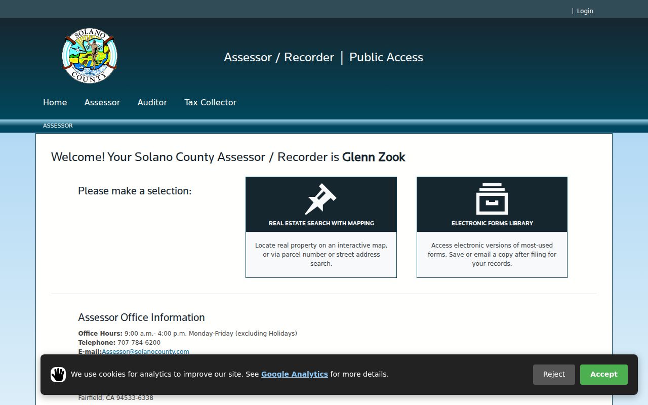 Solano County neighbors property assessment search